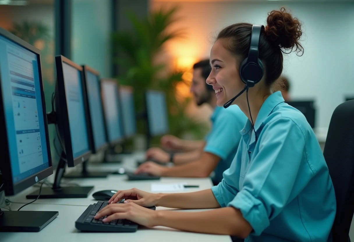 Profissional em call center