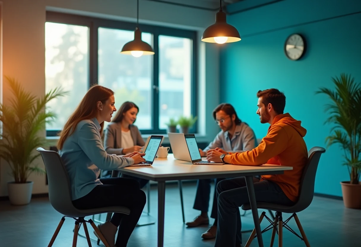 Collaborative office meeting